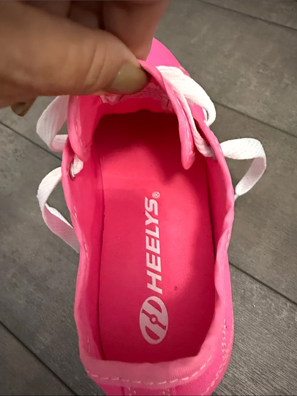 Heelys Hot Pink Canvas Lace-Up Wheeled Sneakers